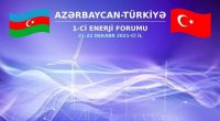 Bakıda Azərbaycan-Türkiyə 1-ci Enerji Forumu keçiriləcək