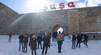 Bakıdan yola çıxan ilk sərnişin avtobusu Şuşaya çatdı - FOTO/VİDEO