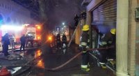 Gəncədə mağaza yanıb külə döndü - FOTO