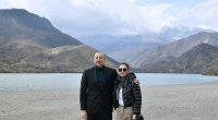 İlham Əliyev və birinci xanımın Suqovuşan səfərindən FOTOLAR