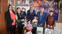 Qubada şəhid ailələri ziyarət olundu, uşaqlara hədiyyələr verildi - FOTO