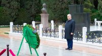 DTX əməkdaşları ulu öndərin məzarını ziyarət etdi - FOTO/VİDEO