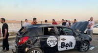 Abşeronda “Bolt” taksisi aşdı – SƏRNİŞİN XƏSARƏT ALDI - FOTO