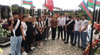 Ağdamlı məzunlar Şəhidlər Xiyabanını ziyarət etdi 