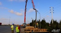 Bakı-Qazax yolunda yerüstü piyada keçidi inşa edilir - FOTO/VİDEO 