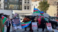 Azərbaycan diasporu Nyu-Yorkda piket keçirdi - FOTO