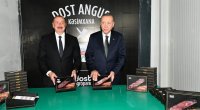 Prezidentlər “Dost Aqropark”ın açılışında yerli məhsulların üzərinə “Made in Karabağ” etiketləri vurdular - FOTO 