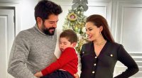 Yeni il gecəsi oğlu Burak Özçivitin qucağında YUXUYA GETDİ - FOTO