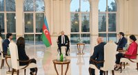 İlham Əliyev yerli televiziya kanallarına müsahibə verir - FOTO/VİDEO