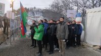 Laçın-Xankəndi yolunda etirazlar 44 gündür davam edir - FOTO