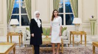 Əminə Ərdoğan Mehriban Əliyevaya təşəkkür etdi - FOTO