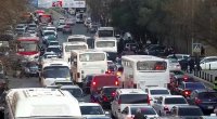 Paytaxtda tıxac olan yollar - SİYAHI