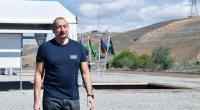 Dövlət başçısı Füzuli yaşayış kompleksində aparılan inşaat işləri ilə tanış olub