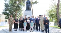 Xudatda Nizami Gəncəvinin adını daşıyan parkın təmirdən sonra açılışı olub - FOTO 