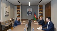 Azərbaycan XİN başçısı Tacikistan səfirini qəbul edib - FOTO 