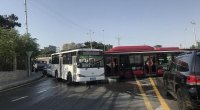 Bakıda iki sərnişin avtobusu TOQQUŞDU: Yaralananlar var 