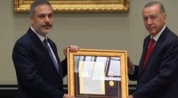 Ərdoğan Hakan Fidanı “Dövlətdə üstün xidmət medalı” ilə təltif etdi - VİDEO 