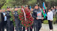 Həlak olan polis əməkdaşları Sumqayıtın Şəhidlər Xiyabanında dəfn edildi - FOTO