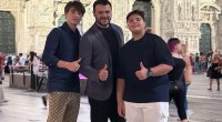 Emin Ağalarov əkiz övladları ilə MİLANDA - FOTO/VİDEO 