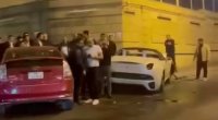 Bakıda “Ferrari” ilə “Prius” toqquşdu - VİDEO