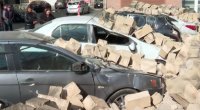 Bakıda qəzalı hasar UÇDU – 8 avtomobil yararsız hala düşdü - VİDEO