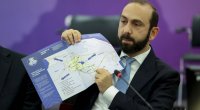 Ararat Mirzoyan xəritədə Azərbaycan ərazisini tam göstərdi
