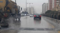 Bakıda körpünün asfalt-beton örtüyündə çökmə aradan qaldırıldı - FOTO