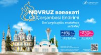 AZAL Od çərşənbəsində Almatı və Astana istiqamətlərində aviabiletlərə endirim TƏKLİF EDİR 