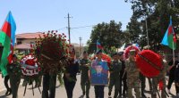 Bədbəxt hadisə nəticəsində həlak olan hərbi qulluqçumuz Şəmkirdə dəfn edildi - FOTO