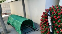 Xidməti vəzifəsini yerinə yetirərkən vəfat edən polis kapitanı dəfn edildi - VİDEO
