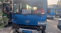 Gəncədə mikroavtobus 6 maşına çırpılıb - FOTO