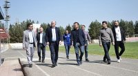 AFFA rəsmiləri Yevlax stadionu ilə tanış olub – FOTOLAR