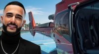 Hüseyn xanımla görüşə helikopterlə getdi - VİDEO