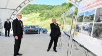 İlham Əliyev Muğanlı-İsmayıllı-Qəbələ yolunda görülən işlərlə tanış oldu - FOTO/VİDEO
