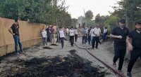Cəlilabadda yük avtomobili və ot bağlamaları YANDI