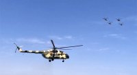 Hərbi helikopterlərimiz havaya qalxdı – FOTO/VİDEO