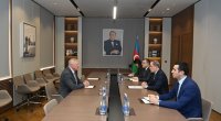 Ceyhun Bayramov diplomatik fəaliyyəti başa çatan Slovakiya səfirini qəbul etdi - FOTO