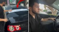 Boşanan kişinin avtomobilinə yazdığı sözlər gündəm oldu – FOTO