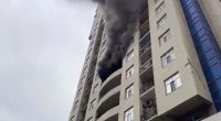 Bakıda çoxmərtəbəli binada yanğın - VİDEO