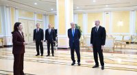 Prezidentlərə “Orta dəhlizin inkişafı” birgə layihəsi təqdim edildi – FOTO/VİDEO