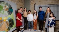 Leyla Əliyeva və Arzu Əliyeva qızları ilə SƏRGİDƏ - FOTO