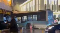Biləcəridə avtobus AĞIR QƏZA törətdi, xəsarət alanlar var - VİDEO
