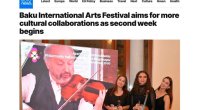 "Euronews" Bakı Beynəlxalq İncəsənət Festivalı və onun iştirakçılarına material həsr edib