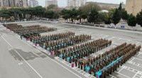 Daxili Qoşunlarda gənc əsgərlərin andiçmə mərasimi keçirildi - FOTO