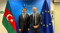 Hikmət Hacıyev Aİ rəsmiləri ilə görüşdü – FOTO