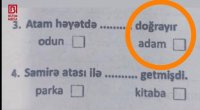 3-cü sinfin KSQ imtahanındakı sual QALMAQAL yaratdı – “Atam həyətdə adam doğrayır?”