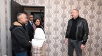 İlham Əliyev Heyvalı kəndinə köçən Abbasovlar ailəsinin EVİNDƏ - FOTO/VİDEO