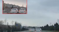 Hökməli yolunda TƏHLÜKƏLİ ANLAR: Sürücülər yarışa çıxdılar &ndash; VİDEO