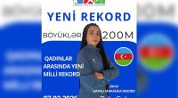 Lamiyə Vəliyeva Azərbaycan rekorduna İMZA ATDI