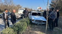 Kürdəmirdə QƏZA: Avtomobillərə ziyan dəydi - FOTO